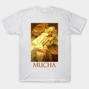 Muse by Alphonse Mucha T-Shirt